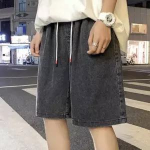 [셀러에이드]남성 여름 데일리 캐주얼 밴딩 버뮤다 데님팬츠 청반바지