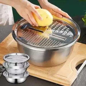 믹싱볼 채칼 세트 채소 슬라이서 주방 조리도구 스틸