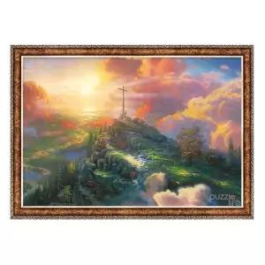 퍼즐 500피스 십자가 언덕 액자 포함 세트