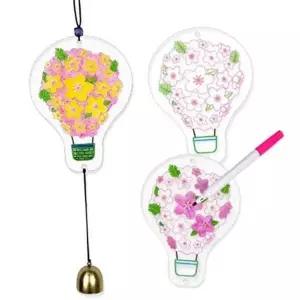 [골드스마일]수공예 현관문 문장식종 아크릴 장식종 벨 문종 꽃문종 수공예문종