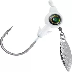 닥터피쉬 10팩 언더스핀 지그 헤드 3D 민물 수영 미끼 베이스 월 낚시 머스타드 훅 윌로우 블레이드