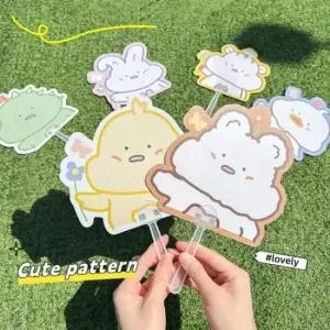 행사부채 캐릭터 손부채 미니부채 여름휴대용 판촉부채 KK228