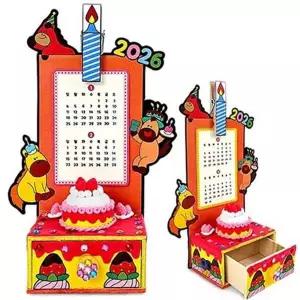 [셀러에이드]데스크 탁상용 diy 만들기 선물 2026 서랍형 수공예 달력 미술만들기