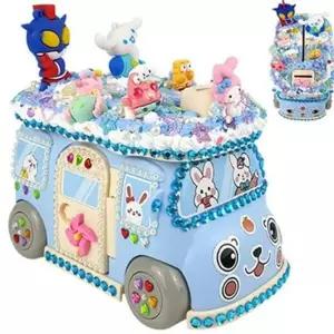 자동 어린이 잠금 저금통 캐릭터 여아 자동차 잠금저금통