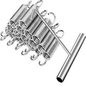 스틸웨이 3.5인치 트램펄린 스프링 16개의 중장비 교체 및 올 T 후크 액세서리 부품 스테인리스 16팩