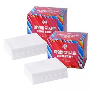 테크 이염방지시트 컬러케어 플러스 100매 2개