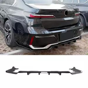 BMW 7 시리즈 i7 G70 G73 2023 리어 범퍼 디퓨저 플로우 가이드 블랙 카본