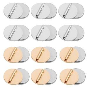 손상 없음 6개 실버 얇은 컨버터 브로치 6개 원단 히잡 메탈 없는 마그네틱 스카프 컨버터 골드 미니 숄용