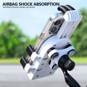 범용 호환 충격 방지 바이크 오토바이 핸드폰 거치대 진동 감소 핸들바 홀더 자전거 GPS 네비게이션 그립