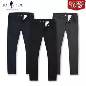 [HOTCODE]남자 9부 슬랙스 스판 일자 빅사이즈 3컬러 HC3093_P420702157
