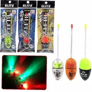 LED 발광 전자찌 캐스팅 플로팅 야간 갈치 볼락 전갱이 루어 낚시 채비 그린