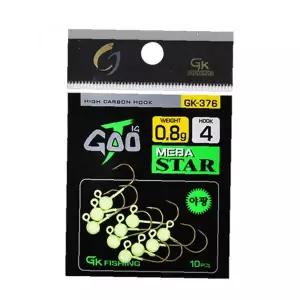 야광 지그헤드 순납 축광 볼락 전갱이 갈치 배스 아징 벌크 하이카본 훅