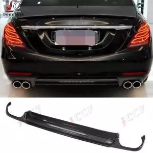 벤츠 S 클래스 W222 카본 후면 디퓨저 범퍼 스플리터 립 커버 바디 키트 호환