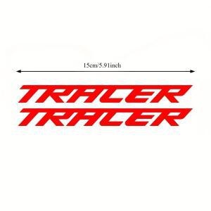 2피스 '스포티 '트레이서' 바이크 오토바이 스티커 수하물 태블릿 케이스 헬멧 모토 스타일 테마 장식에 호