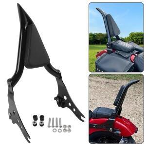 Harley Softail Street Bob 2018-2024 용 호환 바이크 오토바이 블랙 리어 시시 바 승객 등받이