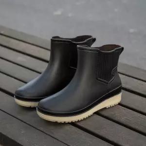 여성 미들 패션 레인부츠/발목/장화/부츠/슈즈/작업화/장마/고무/반장화/방수/여자/방수화