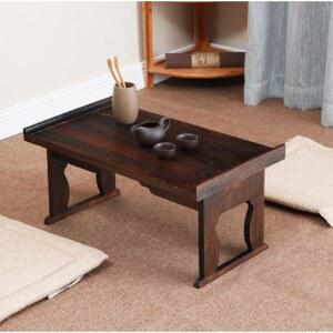 손님 다과상 호족반 직경30cm 빈티지 원목반상 개다리 반상 차상 오동나무