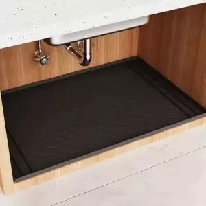 실리콘 언더 싱크 매트 오염 방지 보호 주방 방수 트레이 싱크대 다용도 패드 캐비닛