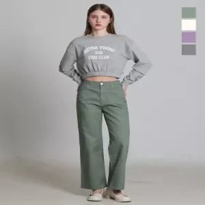 [원더플레이스][더블유스탠다드(W STANDARD)] 코튼 트윌 베이직 팬츠 (택가격 39900원)