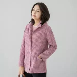 엄마옷 마담4060 탈부착후드잔체크점퍼 -QJP2603040-