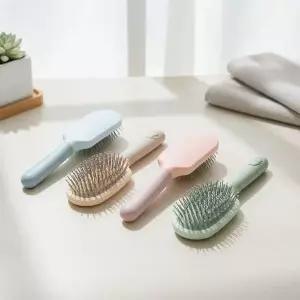 뿌리볼륨 살리는 헤어 롤브러시 파스텔 쿠션빗 두피 마사지