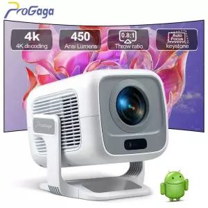 빔프로젝터 PROGAGA PG370 1080P 풀 HD 프로젝터 영화용 WiFi 안드로이드 4K 스마트 TV 홈시어터 미니 휴대