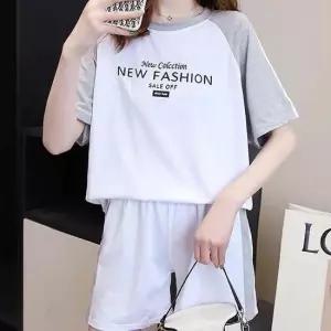 여자 반바지 세트 편한 캐주얼룩 여름 반팔 실내복