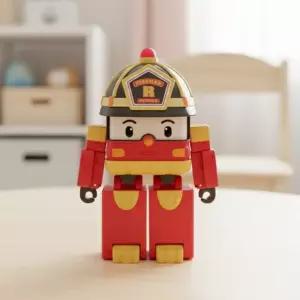 로보카폴리 변신로봇 로이 디럭스 장난감 자동차 소방차 로봇 캐릭터 역할놀이 피규어 15cm