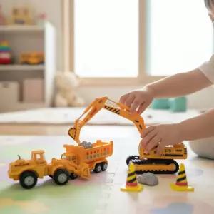 세계유통 건설현장 미니카세트 자동차 미니어처 포크레인 트랙터 트럭 다이캐스팅 모형 장난감