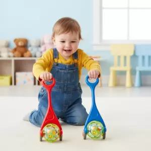 캐스B 스포츠 래틀볼롤러 끌고다니는 딸랑이 밀대 장난감 걸음마 연습 돌아기 유아 6종세트