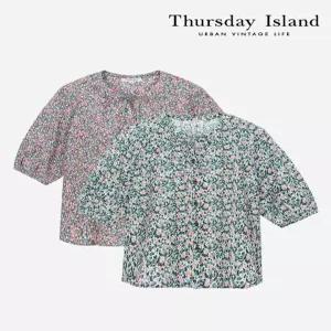 [써스데이아일랜드][Thursday Island] 넥셔링 스트링 블라우스(T244MBL245W)