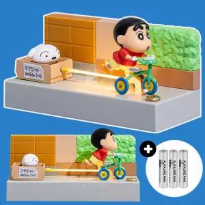 [건전지포함] 짱구는못말려 흰둥이와 집으로 피규어 첫만남 무드등 수유등 캐릭터