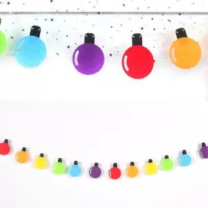 아이방 전구 가랜드 파티 아이템 성탄절분위기 메리크리스마스 장식소품 쇼핑몰 연말