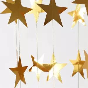골드 별 대형 가렌드 스타 창문 가랜드 장식소품 산타클로스 깃발장식 겨울장식 연말