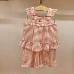 [밍크뮤](마산점)[26년SS신상품] PK)스트로베리체크블라우스&쁘띠체크와이드팬츠세트(36315-313-01*3631...