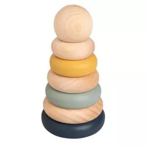 링쌓기 소근육발달놀이 돌아기 장난감 집중력완구 원목블록 유치원