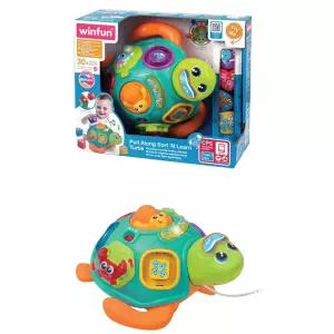 돌아기 오감발달 학습완구 거북이블록 돌쟁이장난감 10개월 멜로디