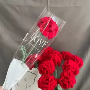 뜨개질 카네이션 조화 어버이날 꽃 화분