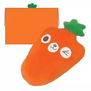 다온나들  컴포트 당근 쿠션 담요 캐릭터 캐롯 파우치 블랭킷 베개 무릎 85x120cm