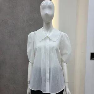 [꼼빠니아]카라넥 반팔 블라우스-CAFU4-WRB110_KG