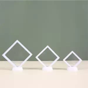 악세사리 필름 액자 케이스+받침 화이트 중 굿즈 전시 액자케이스