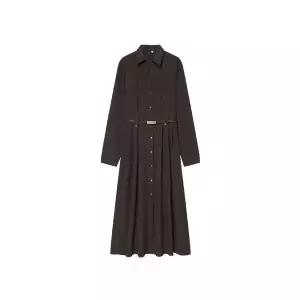 여자 봄 원피스 하객 오피스룩 셔츠형 플루트 ST1