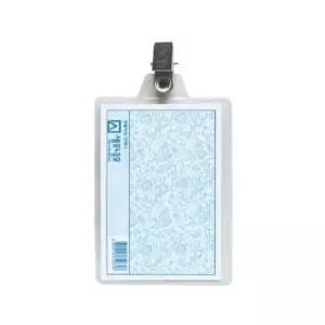 [문구/오피스] 세모네모 집게 명찰 세로 100개입 68x65 M0202