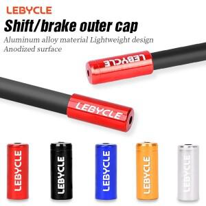 [호환품]LEBYCLE 4mm 5mm 자전거 알루미늄 스틸 변속기 브레이크 케이블 엔드 캡 하우징 페룰 크림프 먼지