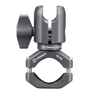 핸들바 클램프 마운트 U-볼트 베이스가 장착된 FANAUE 단일 소켓 암, RAM 마운트 1인치 볼 헤드 및 자전거 모터사이클 휴대폰 홀더와 호환, 직경 0.87-1.26인치 레일 원형 로드에 설치할 수 있습니다.