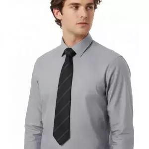 26SS 스트라이프 실크 타이 (STE001 S0234 TAW)