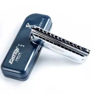 EASTTOP 하모니카 이스트탑 크로매틱 구리 12 홀 48 톤 C 마우스 오간 악기 뮤지컬 실버 블랙