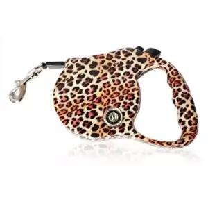 [반려] 1P 자동줄 산책리쉬 강아지 반려견 호피브라운 5M