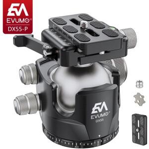 [호환품]EVUMO DX55-P 전문 삼각대 볼 헤드 모노포드 호환 로드용 알루미늄 파노라마 55mm 40kg Picatinny/