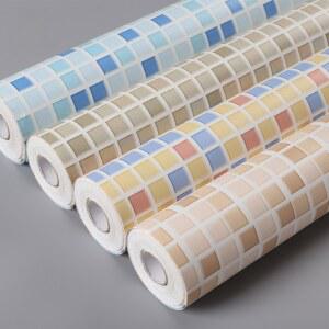 주방 방수 모자이크 벽 스티커 욕실 방수 자체 접착 벽지 침실 타일 스티커 홈 인테리어 벽지